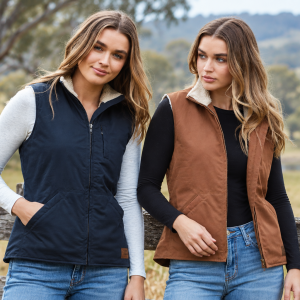 New Burke & Wills Kings Ladies 9 oz Oilskin Winter Vest