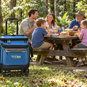 New TITAN by Arctic Zone 60 (50+10) Can Wheeled Collapsible Cooler